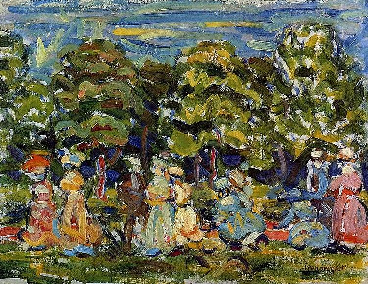 Maurice Prendergast Summer in the Park Norge oil painting art